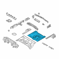 OEM 2012 Nissan Rogue Floor-Rear, Rear Diagram - G4514-JM0MA