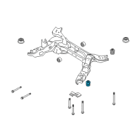 OEM 2012 Ford Explorer Suspension Crossmember Front Bushing Diagram - BB5Z-5872-A