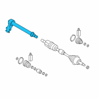 OEM 2019 Hyundai Kona Bearing Bracket & Shaft Assembly Diagram - 49560-C9400