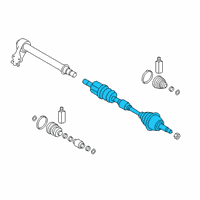 OEM Hyundai Kona Shaft Assembly-Drive, RH Diagram - 49501-J9250