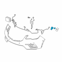 OEM 2016 Chevrolet Spark Park Sensor Diagram - 90805836