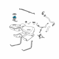 OEM 2007 Ford Five Hundred Fuel Gauge Sending Unit Diagram - 6G1Z-9A299-A