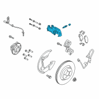 OEM Ford Mustang Caliper Diagram - FR3Z-2553-J