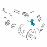 OEM 2015 Ford Mustang Caliper Mount Diagram - FR3Z-2B511-C