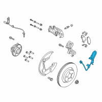 OEM 2020 Ford Mustang Brake Hose Diagram - JR3Z-2282-B