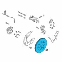 OEM 2017 Ford Mustang Rotor Diagram - GR3Z-2C026-C