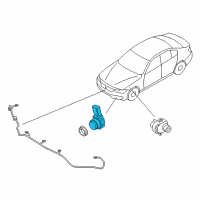 OEM 2019 BMW M4 Ultrasonic Sensor Diagram - 66-20-9-317-897