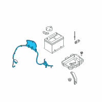 OEM Ford Edge Positive Cable Diagram - 8T4Z-14300-AA