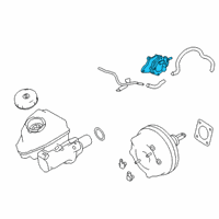 OEM 2019 Nissan Altima Pump Assy-Vacuum Diagram - 14650-5NA0A