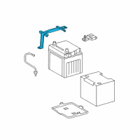 OEM Lexus RX450h Clamp Sub-Assy, Battery Diagram - 74404-48110