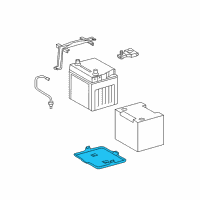 OEM 2010 Lexus RX450h Tray, Battery Diagram - 74431-48071