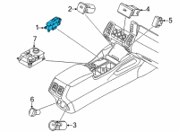 OEM 2022 Kia Sorento Complete-Console FLO Diagram - 93300R5000