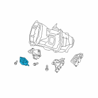 OEM Dodge Ram 3500 Bracket-Engine Mount Diagram - 52021713AB