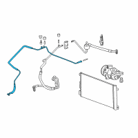 OEM 2009 Saturn Aura TUBE ASM-A/C CNDSR & A/C EVPR Diagram - 20800922