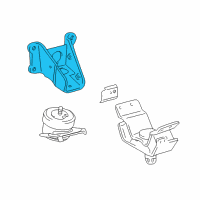 OEM Toyota 4Runner Front Mount Bracket Diagram - 12315-75090