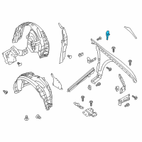 OEM Ford Explorer Dash Panel Seal Diagram - BG1Z-16B127-B