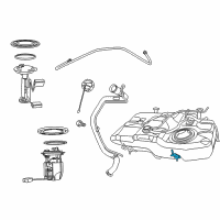 OEM 2009 Jeep Compass Strap-Fuel Tank Diagram - 5105548AD