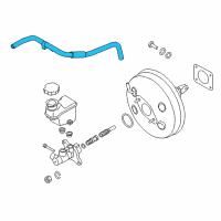 OEM 2016 Kia Cadenza Hose Assembly-Brake Booster Diagram - 591203R500