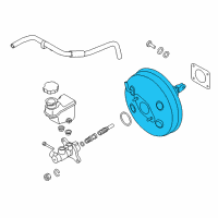 OEM Kia Cadenza Booster Assembly-Vacuum Diagram - 591103R800