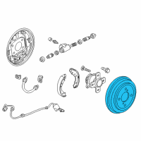 OEM Honda Fit Drum, Rear Brake Diagram - 42610-T5R-A01