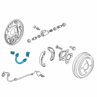 OEM Honda Fit Hose Set, Rear Brake Diagram - 01466-T5R-000