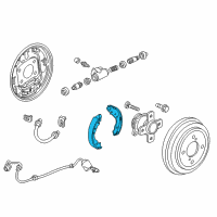 OEM Honda Insight SHOE, RR- BRAKE Diagram - 43153-SNA-A03