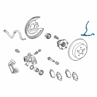 OEM 2019 Toyota Camry ABS Sensor Wire Diagram - 89516-06230