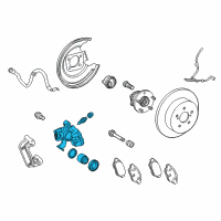 OEM Toyota Prius Caliper Diagram - 47830-47110