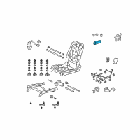 OEM 2011 Honda Accord Switch Assembly, Passenger Side (4 Way) Diagram - 81253-SDB-A71