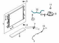 OEM 2022 Ford Escape HOSE - OVERFLOW Diagram - LX6Z-8075-B