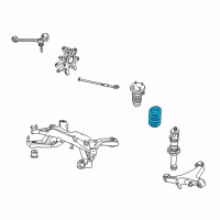 OEM 2004 Lincoln LS Coil Spring Diagram - 3W4Z-5560-FA