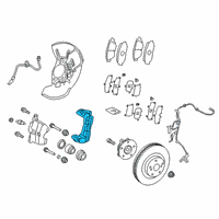 OEM 2022 Lexus UX250h Mounting, Disc Brake Diagram - 47721-76010