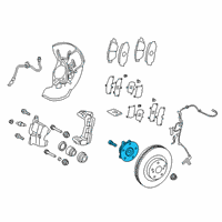 OEM Lexus UX200 Wheel Bearing And Hub Assembly Diagram - 43550-10010
