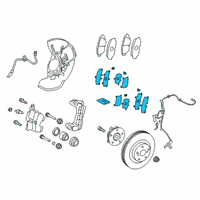 OEM 2020 Lexus UX200 SHIM Kit, Anti SQUEA Diagram - 04945-76010