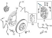OEM 2014 BMW M5 Guide Pin Diagram - 34-11-7-845-749