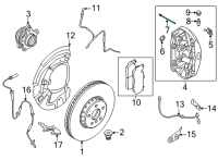 OEM 2013 BMW M5 Guide Pin Diagram - 34-11-7-845-749