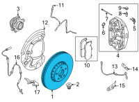 OEM BMW X5 BRAKE DISK LEFT Diagram - 34-11-8-054-825