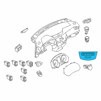 OEM 2020 Nissan Rogue Controller Assembly-Air Conditioner Diagram - 27500-7FE0A