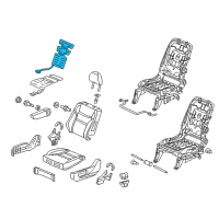 OEM Honda Heater Complete Left, Front Back Diagram - 81524-TK8-305