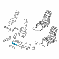 OEM 2014 Honda Odyssey Pad, L. FR. Seat Cushion Diagram - 81537-TK8-A02