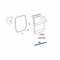 OEM 2007 Toyota Tundra Lower Weatherstrip Diagram - 67888-0C030