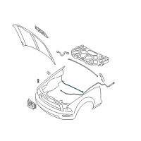 OEM 2005 Ford Mustang Support Rod Diagram - 5R3Z-16826-AA