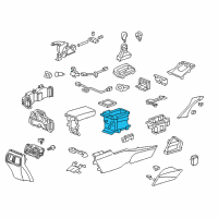 OEM Acura TSX Box, Console Diagram - 83404-TL0-G41