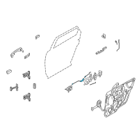 OEM Mercury Sable Release Cable Diagram - 5F9Z-7440180-AA