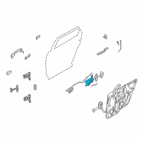 OEM 2009 Mercury Sable Latch Assembly Diagram - 8F9Z-74264B52-A