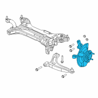OEM 2016 Jeep Compass Front Knuckle And Hub Diagram - 68088536AD