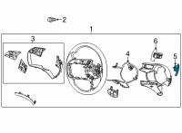 OEM 2022 Hyundai Sonata Paddle Shift Switch Assembly, Right Diagram - 96780-L1000-SSW