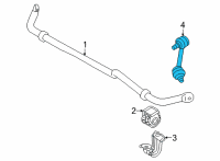 OEM Nissan Rogue Rod-Connecting, Rear Stabilizer Diagram - 56261-6RA0B