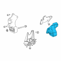 OEM 2017 Ram 1500 INSULATOR-Engine Mount Diagram - 68229705AB