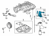 OEM 2021 Ford Transit-350 HD ADAPTOR - OIL FILTER Diagram - LK4Z-6881-A
